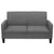 2-Seater Sofa 135x65x76 cm Dark Grey