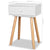 Bedside Tables 2 pcs Solid Pinewood 40x30x61 cm White