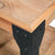 Nightstand Solid Acacia Wood Steel 40x30x54 cm