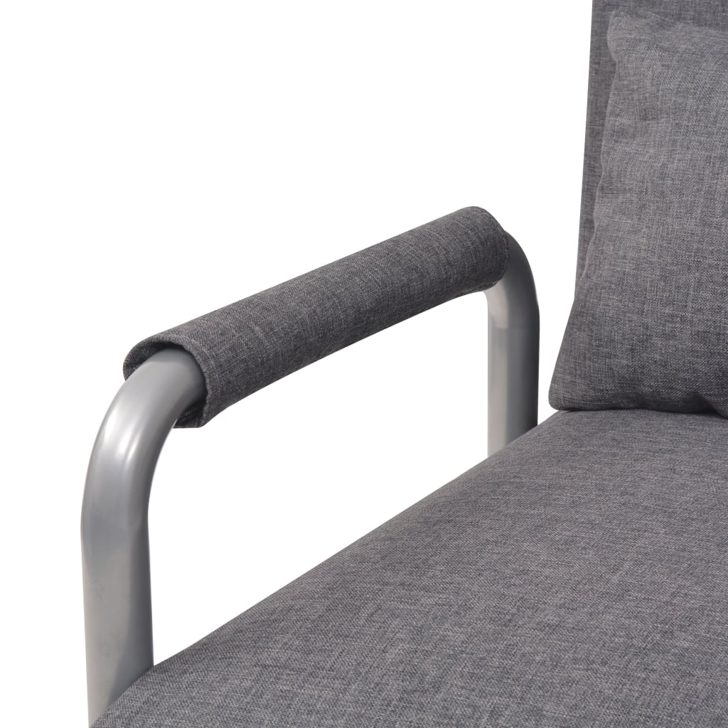 Swivel Chair and Sofa Bed Dark Grey Fabric