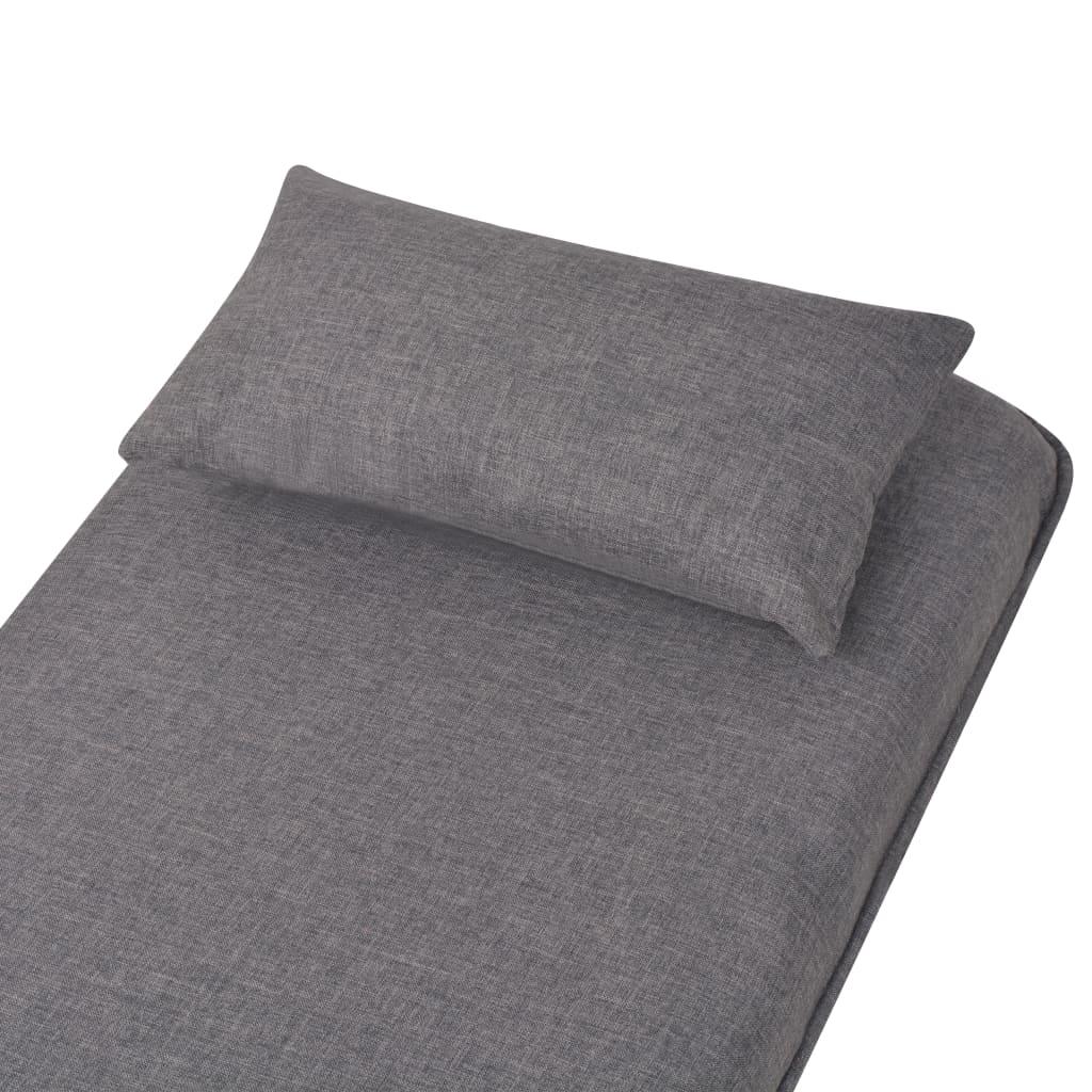 Swivel Chair and Sofa Bed Dark Grey Fabric