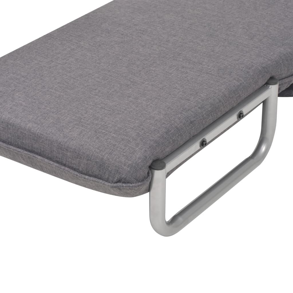Swivel Chair and Sofa Bed Dark Grey Fabric