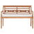 Batavia Bench with Cushions 120 cm Teak