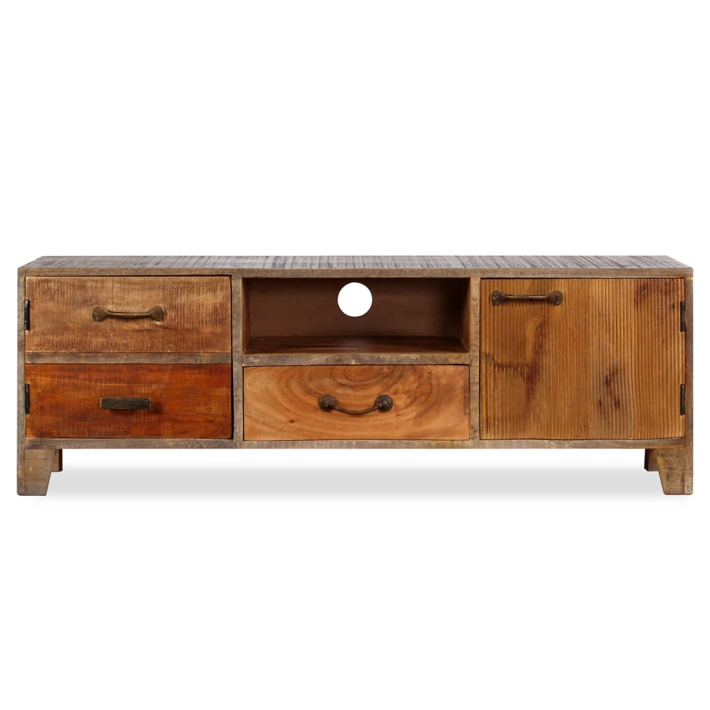 TV Cabinet Solid Wood Vintage 118x30x40 cm