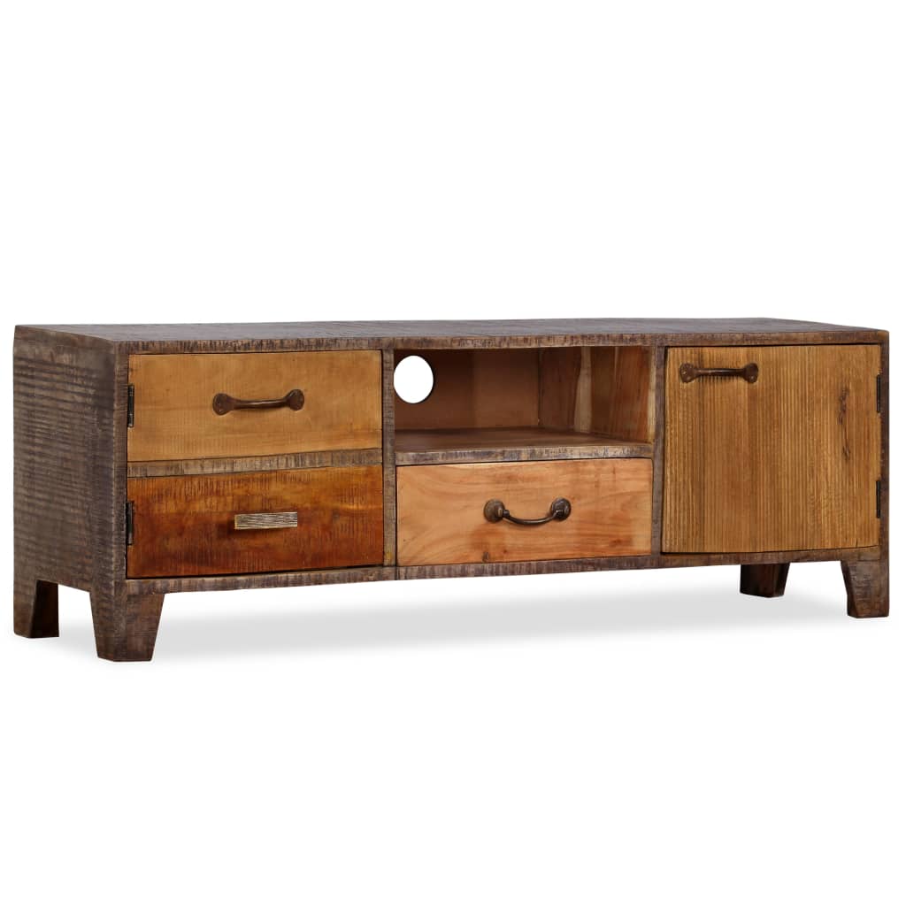 TV Cabinet Solid Wood Vintage 118x30x40 cm