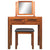 Dressing Table with Stool and Mirror Solid Acacia Wood