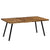 Dining Table Reclaimed Teak and Steel 180x90x76 cm
