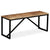 Bench Solid Mango Wood 110x35x45 cm