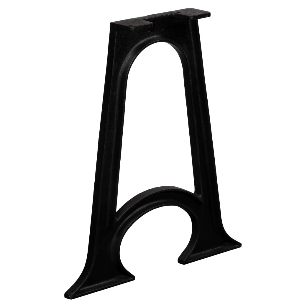 Dining Table Legs 2 pcs with Arched Base A-Frame Cast Iron