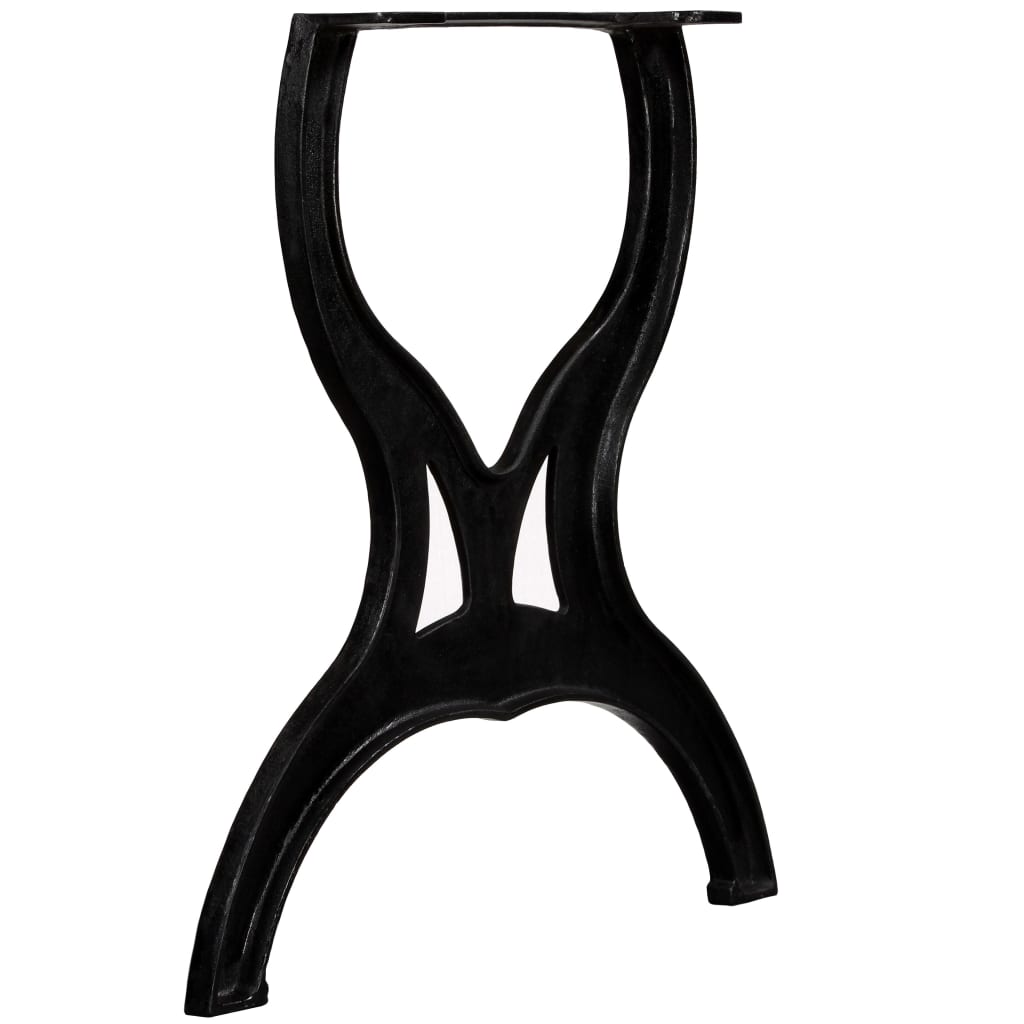 Dining Table Legs 2 pcs X-Frame Cast Iron
