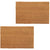 Doormats 2 pcs Coir 24 mm 40x60 cm Natural