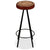 Bar Stools 4 pcs Real Leather