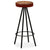 Bar Stools 4 pcs Real Leather