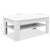 Coffee Table Engineered Wood 110x65x48 cm White