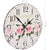 Vintage Wall Clock Flower 30 cm