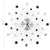 Wall Clock with Quartz Movement Modern Design 50 cm