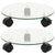 Plant Rollers 2 pcs Tempered Glass 28 cm Round