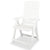 Reclining Garden Chairs 2 pcs Plastic White