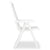 Reclining Garden Chairs 2 pcs Plastic White