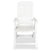 Reclining Garden Chairs 2 pcs Plastic White