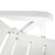 Reclining Garden Chairs 2 pcs Plastic White