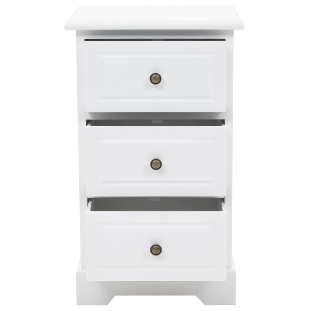 Bedside Cabinet MDF and Pinewood 35x32x59 cm