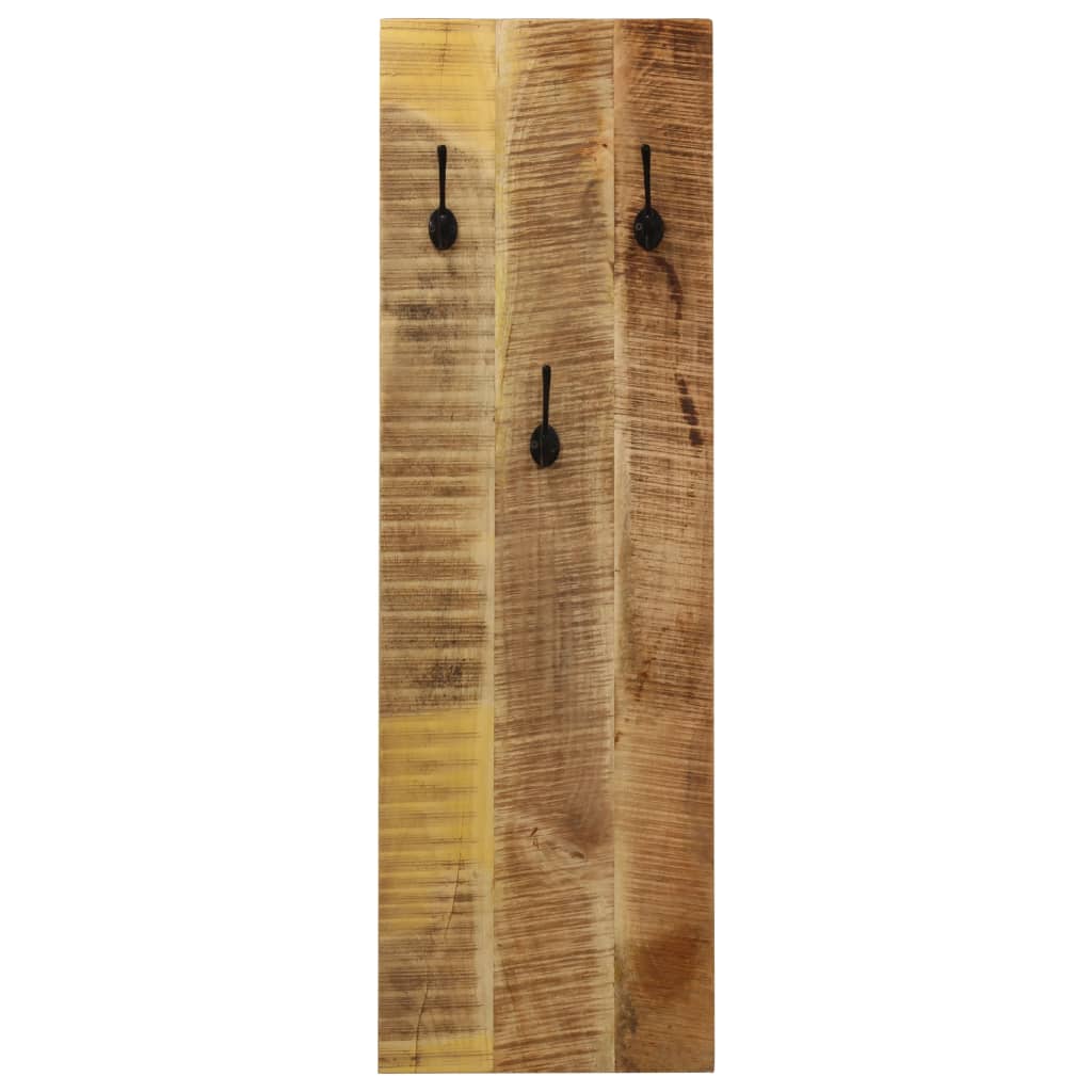 Wall-mounted Coat Racks 2 pcs Solid Mango Wood 36x110x3 cm