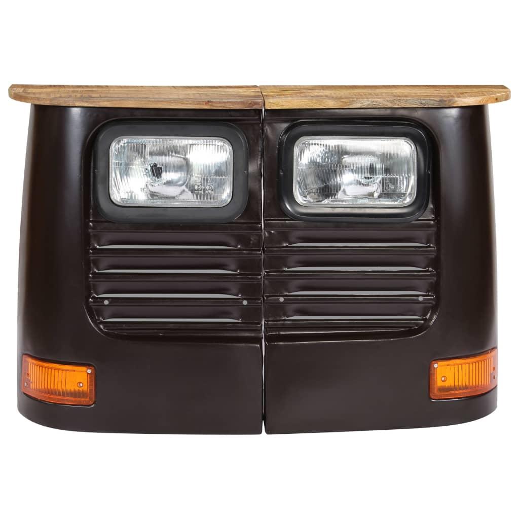Truck Sideboard Solid Mango Wood Dark Grey