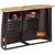 Truck Sideboard Solid Mango Wood Dark Grey