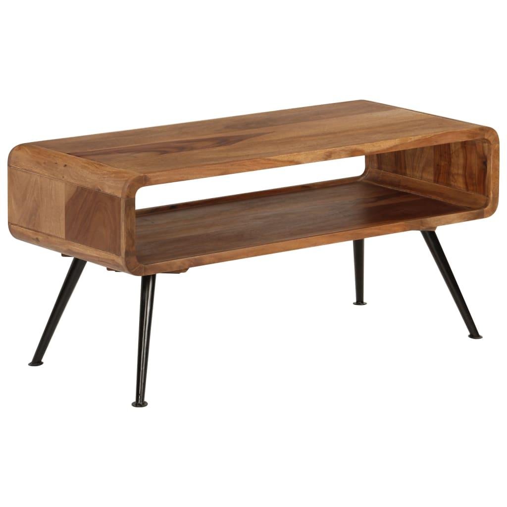 Coffee Table Solid Acacia Wood 95x40x45 cm