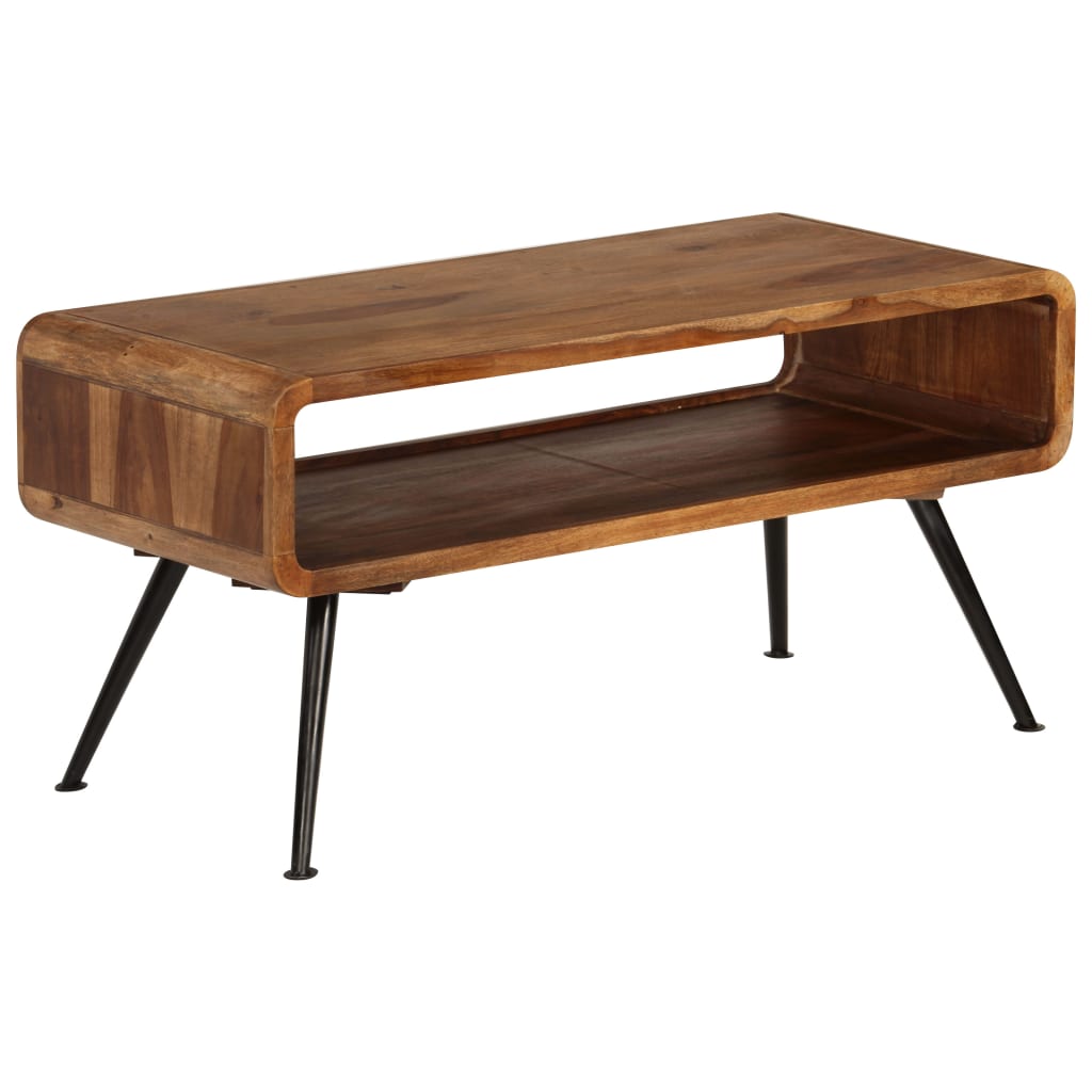 Coffee Table Solid Acacia Wood 95x40x45 cm