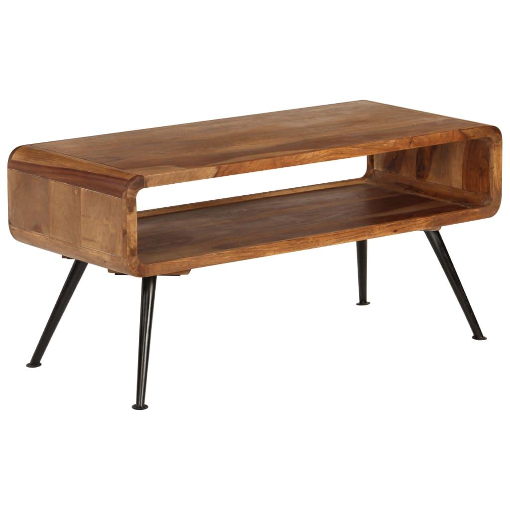 Coffee Table Solid Acacia Wood 95x40x45 cm