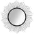 Wall Mirror Sunburst 80 cm Black