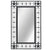 Wall Mirror Rectangular 50x80 cm Black