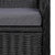 Outdoor Chairs with Cushions 2 pcs Poly Rattan Black