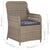 Outdoor Chairs with Cushions 2 pcs Poly Rattan Brown