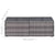6 Piece Garden Sofa Set with Cushions & Pillows Poly Rattan Grey