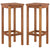 Bar Chairs 2 pcs Solid Acacia Wood