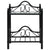 Bedside Tables 2 pcs Steel and Tempered Glass 45x30.5x60 cm Black