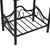 Bedside Tables 2 pcs Steel and Tempered Glass 45x30.5x60 cm Black