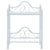 Bedside Table Steel and Tempered Glass 45x30.5x60 cm White