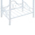 Bedside Table Steel and Tempered Glass 45x30.5x60 cm White