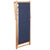 Folding Beach Chair Fabric and Wooden Frame Blue