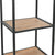 Bookcase Solid Firwood and Steel 40.5x32.5x180 cm