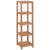 4-Tier Bathroom Storage Rack Solid Teak 42x42x165 cm