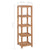 4-Tier Bathroom Storage Rack Solid Teak 42x42x165 cm