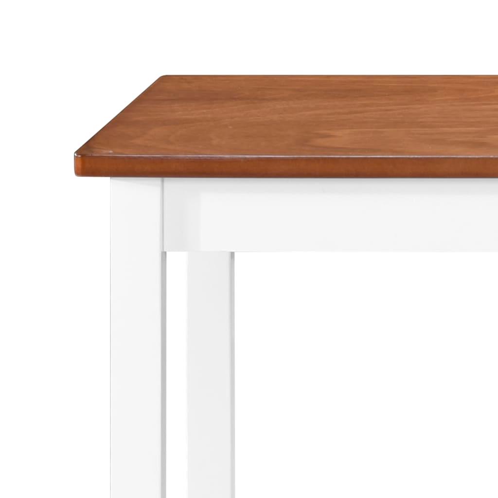 Bar Table and Stool Set 5 Pieces MDF Dark Brown
