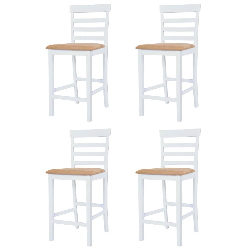 Bar Table and Stool Set 5 Pieces MDF Dark Brown