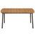 Garden Table 150x90x72cm Solid Acacia Wood and Steel
