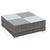 8 Piece Garden Lounge Set with Cushions Poly Rattan Grey